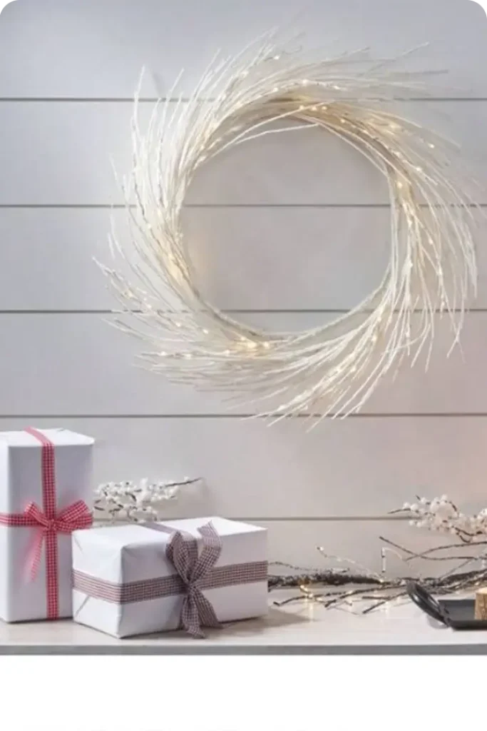 White Christmas Wreath Ideas