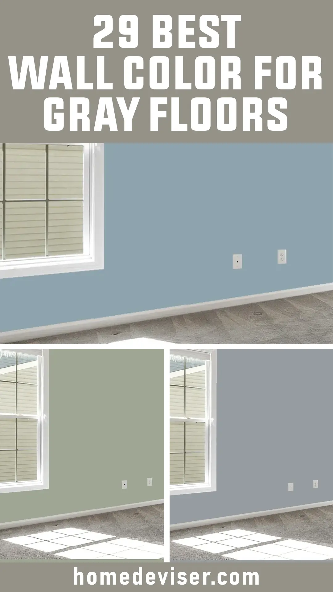 Wall Color for Gray Floors