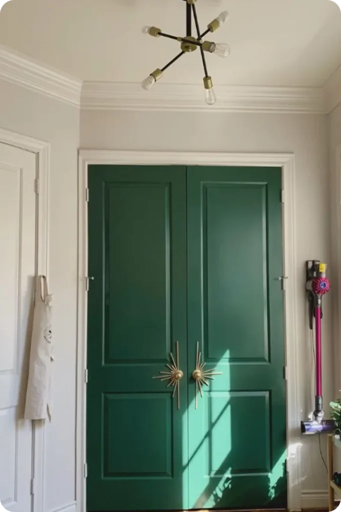 Forest Green Door