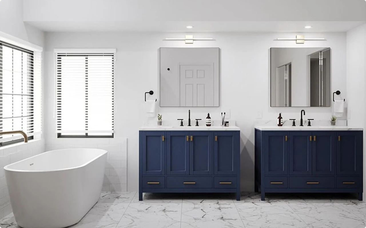 Navy Blue Bathroom Ideas