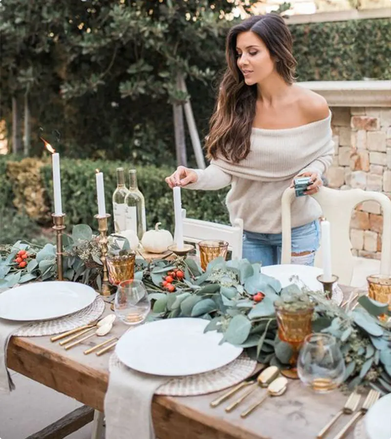 Outdoor Thanksgiving Dinner Decor Ideas