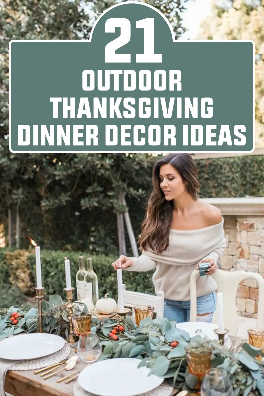 Outdoor Thanksgiving Dinner Decor Ideas