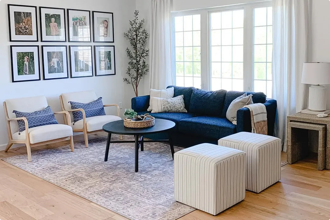 Blue Couch Living Room Ideas