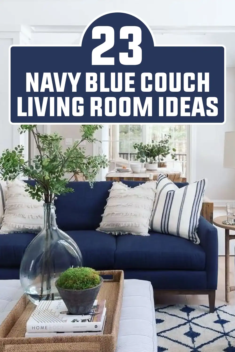 Navy Blue Couch Living Room Ideas