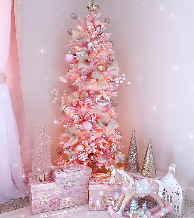 Pink Christmas Tree Ideas