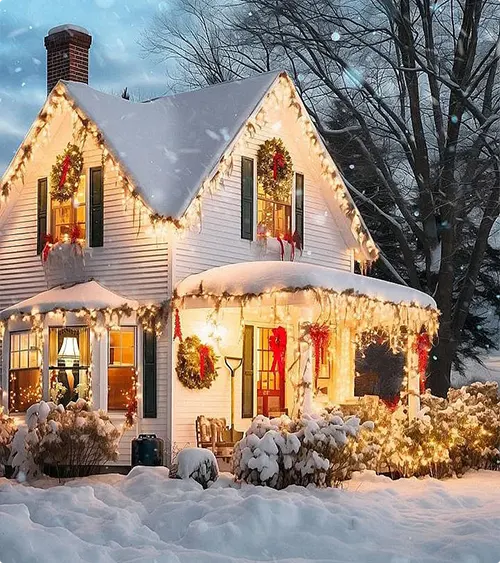 Red and White Christmas Decorations