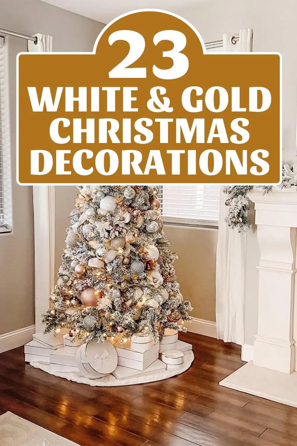 White and Gold Christmas Decorations