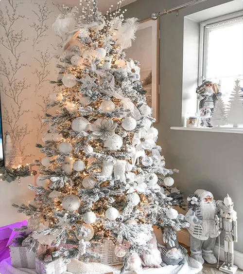 White and Gold Christmas Decorations
