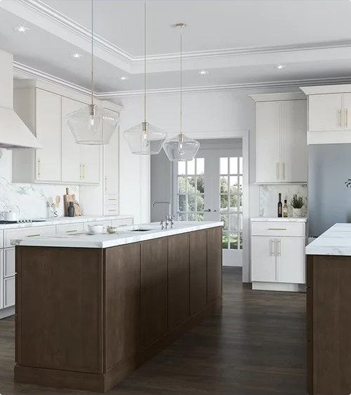 Kitchen With White Cabinets