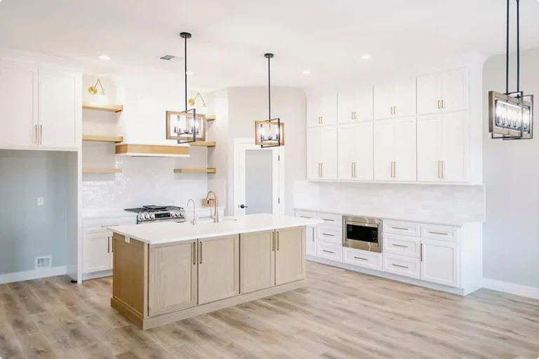 Kitchen With White Cabinets