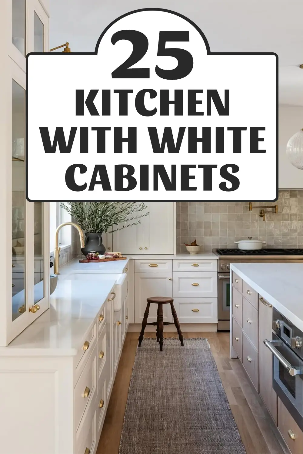 Kitchen With White Cabinets