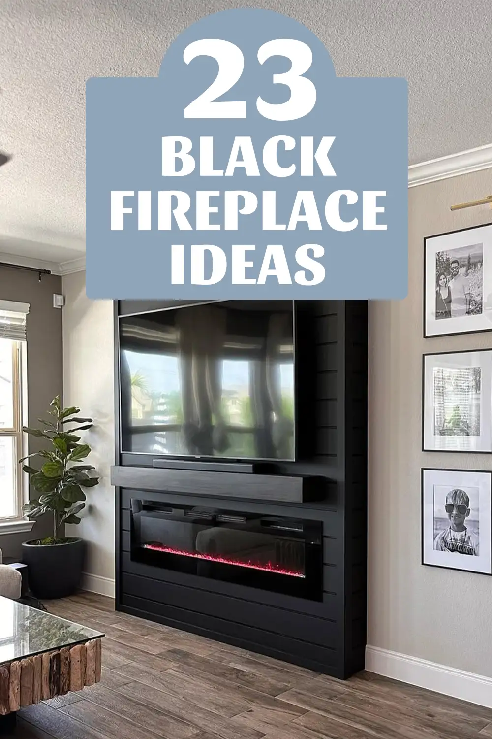 Black Fireplace Ideas