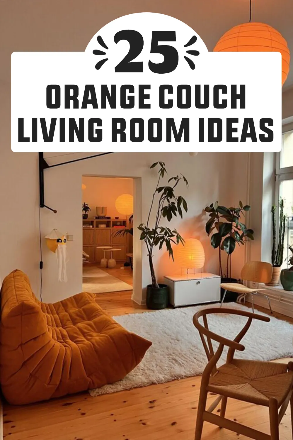 Orange Couch Living Room Ideas
