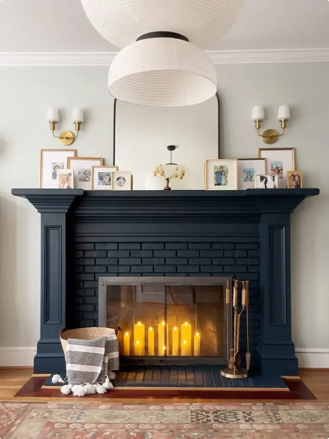 Candles In Fireplace Ideas