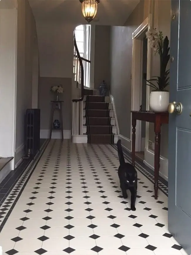 Gray and White Hallway Ideas