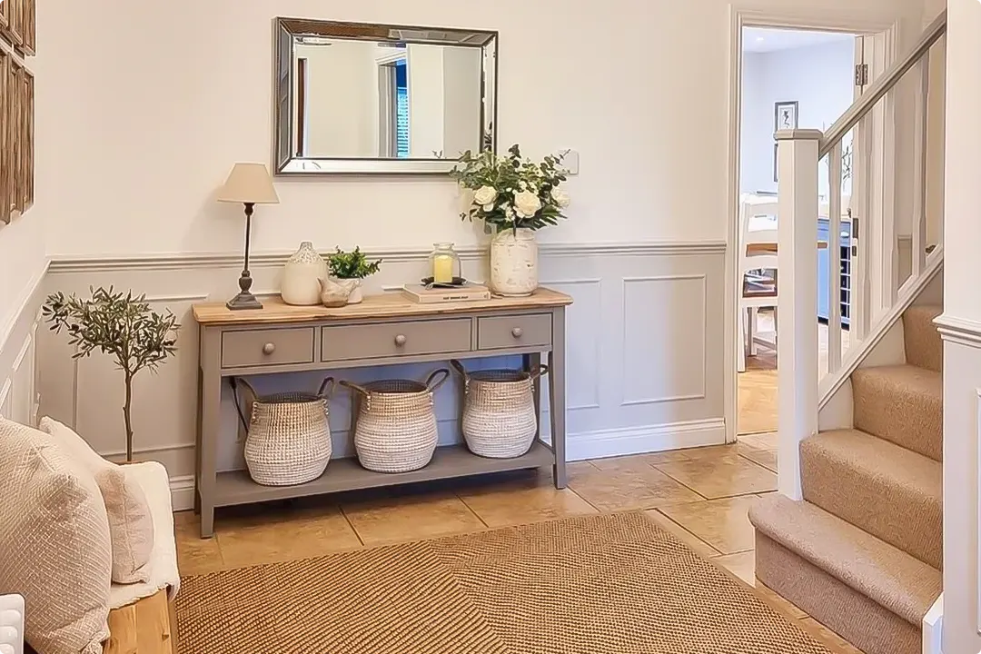 Gray and White Hallway Ideas