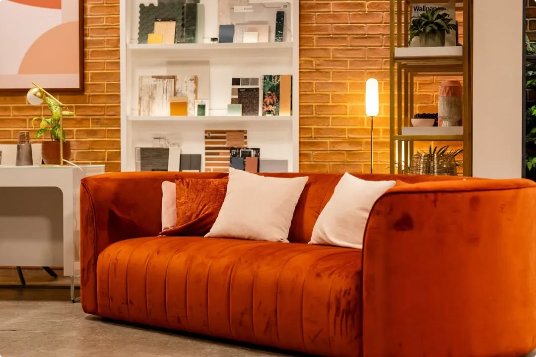 Orange Couch Living Room Ideas