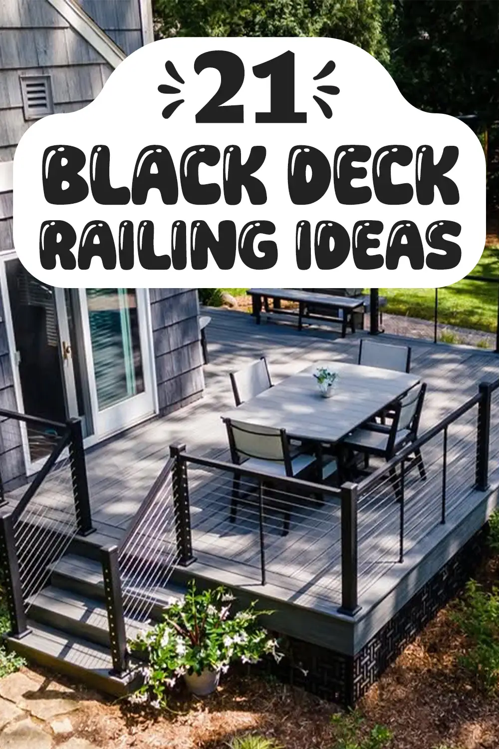 Black Deck Railing Ideas