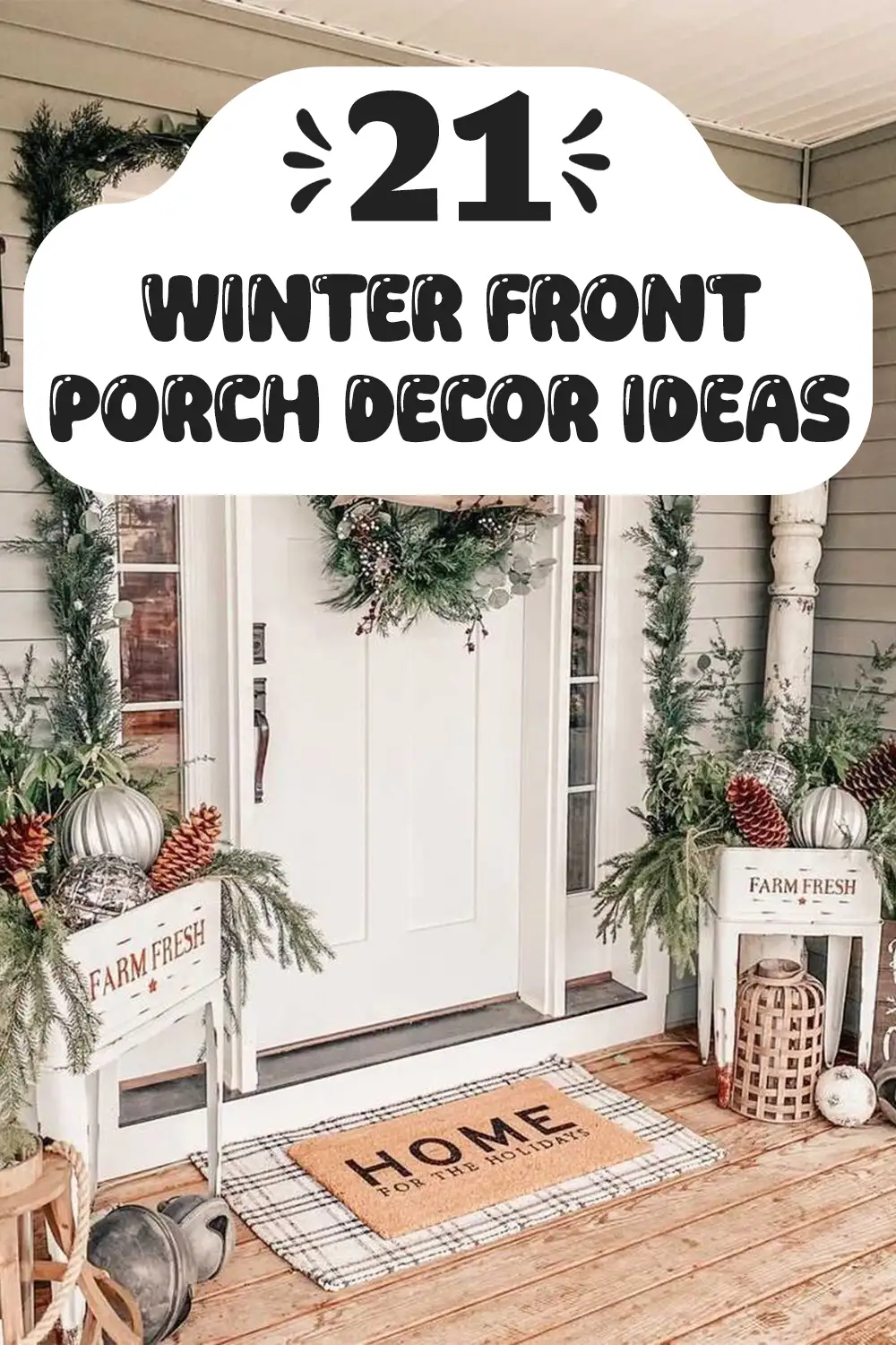 Winter Front Porch Decor Ideas