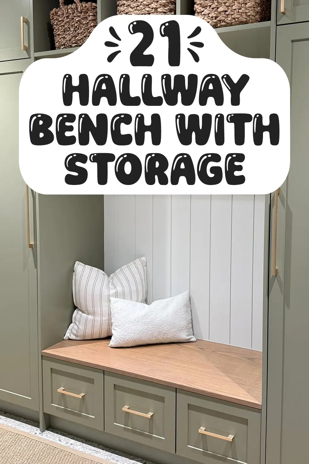 Hallway Bench with Storage Ideas