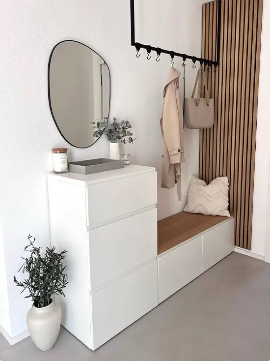 Hallway Bench with Storage Ideas