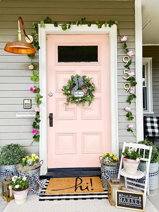 Spring Front Door Decor Ideas