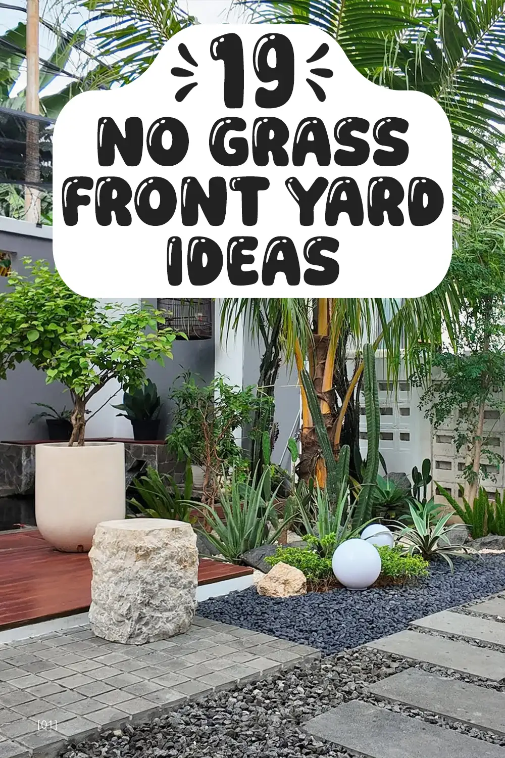 No Grass Front Yard Ideas