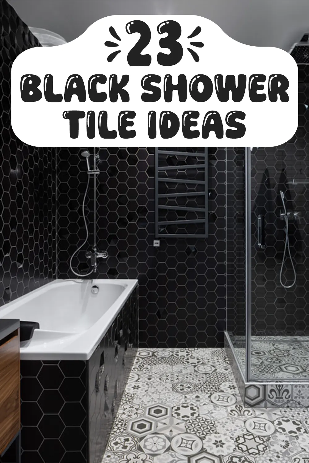 Black Shower Tile Ideas