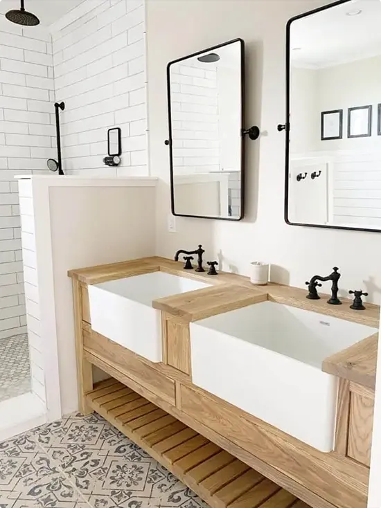Rustic Black and Wood Bathroom Ideas