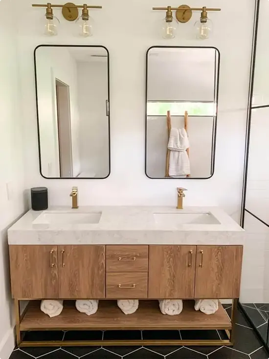 Rustic Black and Wood Bathroom Ideas