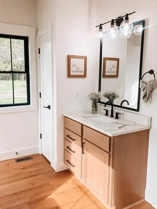 Rustic Black and Wood Bathroom Ideas