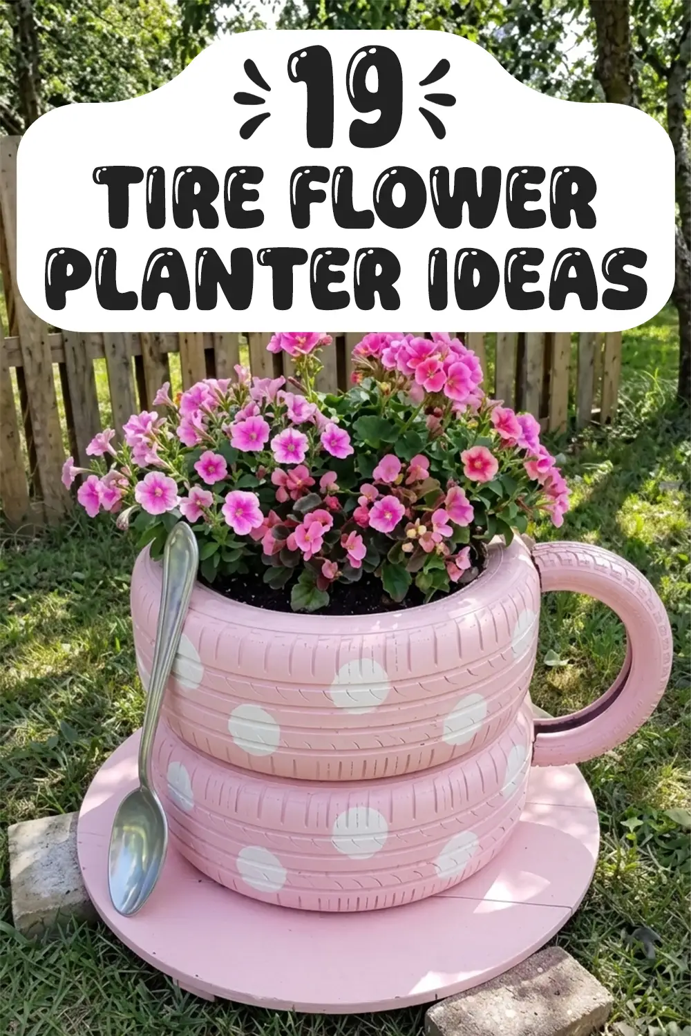 Tire Flower Planter Ideas