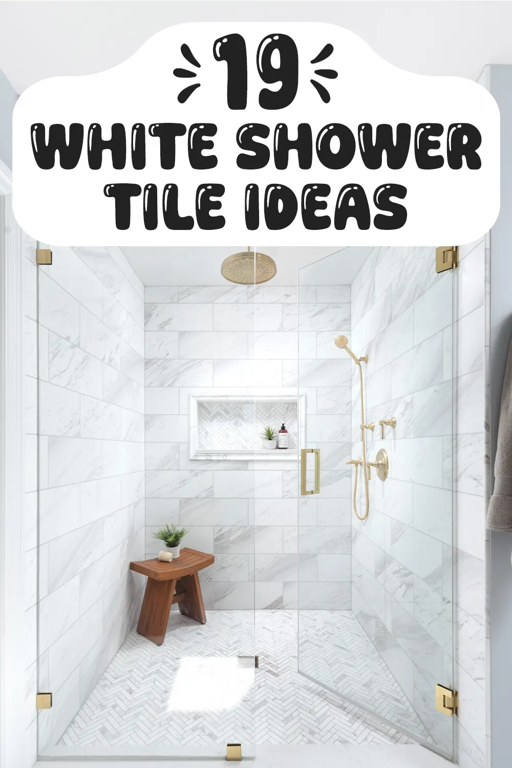 White Shower Tile Ideas