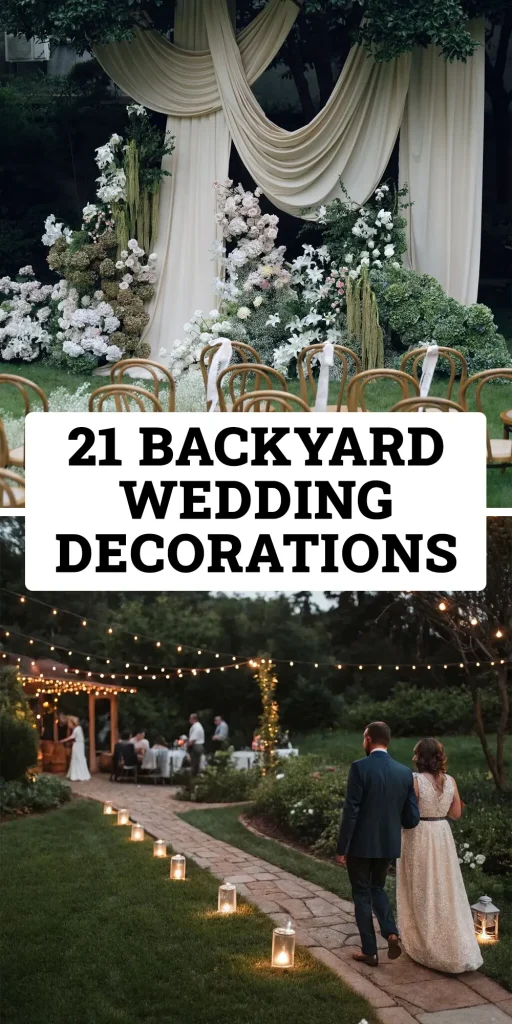 Backyard Wedding Decorations
