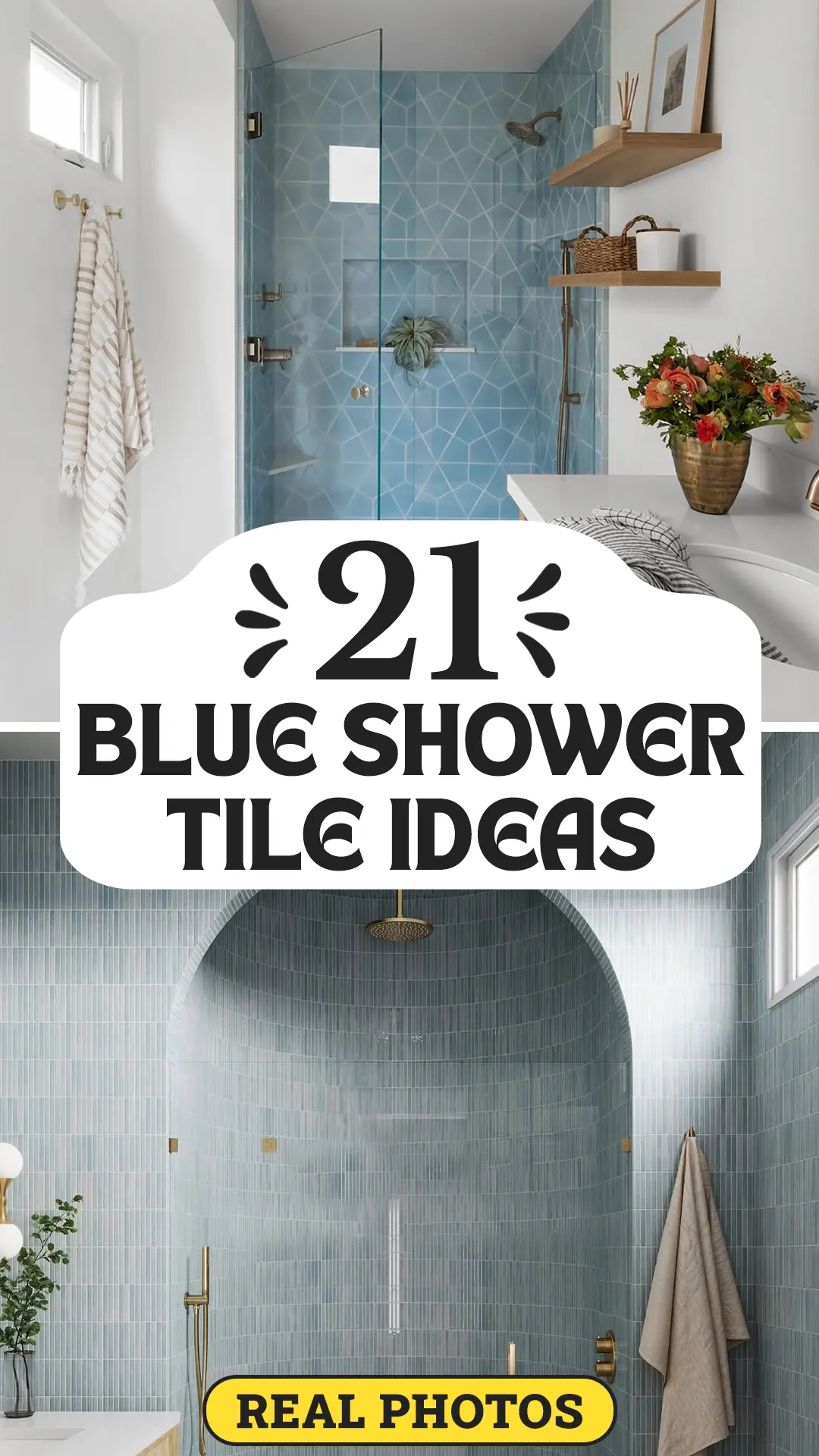 Blue Shower Tile Ideas