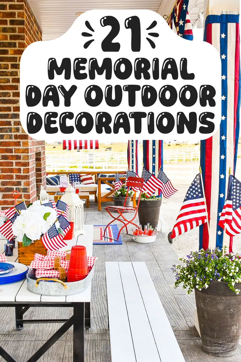 Memorial Day Outdoor Decorations