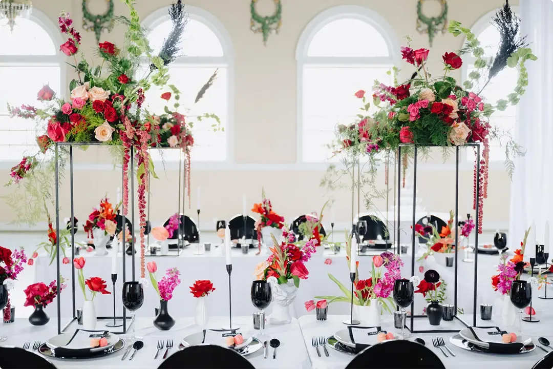 Black And Red Wedding Decor Ideas