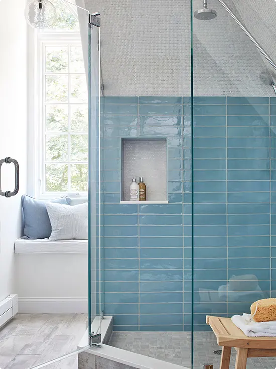 Blue Shower Tile Ideas