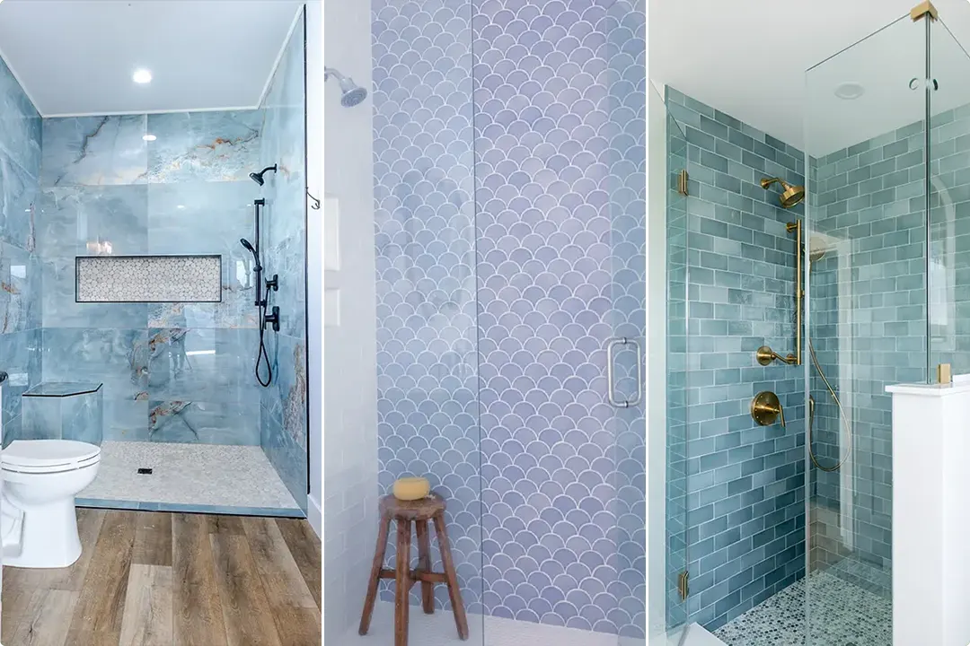Blue Shower Tile Ideas