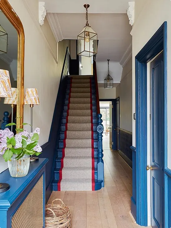 Blue and White Hallway Ideas