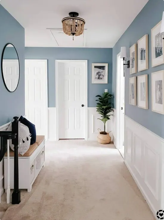 Blue and White Hallway Ideas