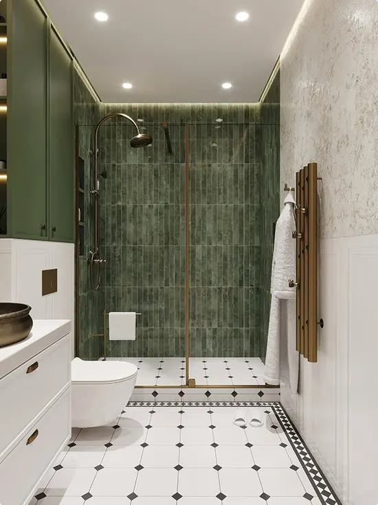 Green Shower Tile Ideas