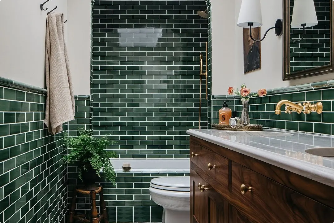 Green Shower Tile Ideas