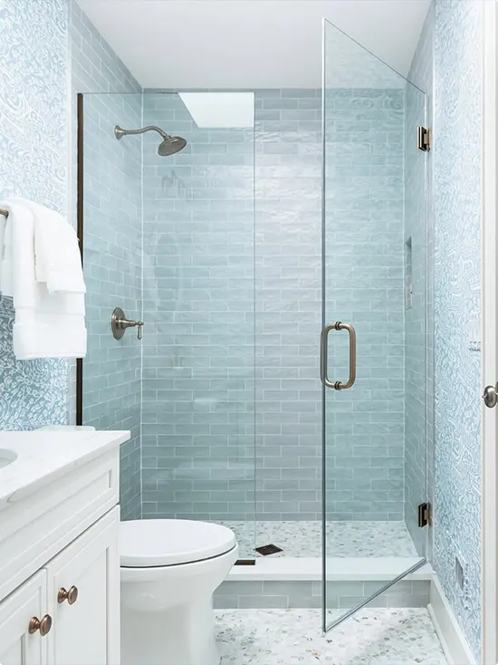 Light Blue Shower Tile Ideas