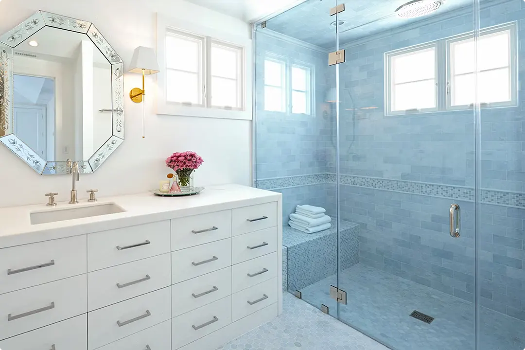 Light Blue Shower Tile Ideas