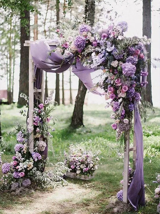 Purple Wedding Decor