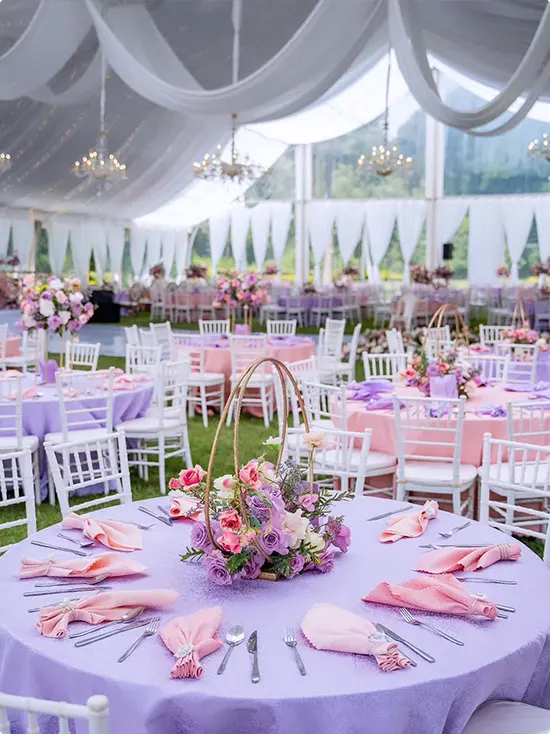Purple Wedding Decor