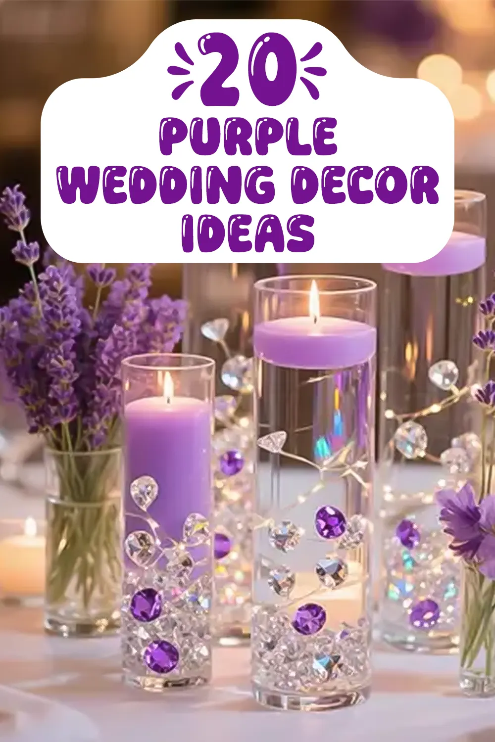 Purple Wedding Decor