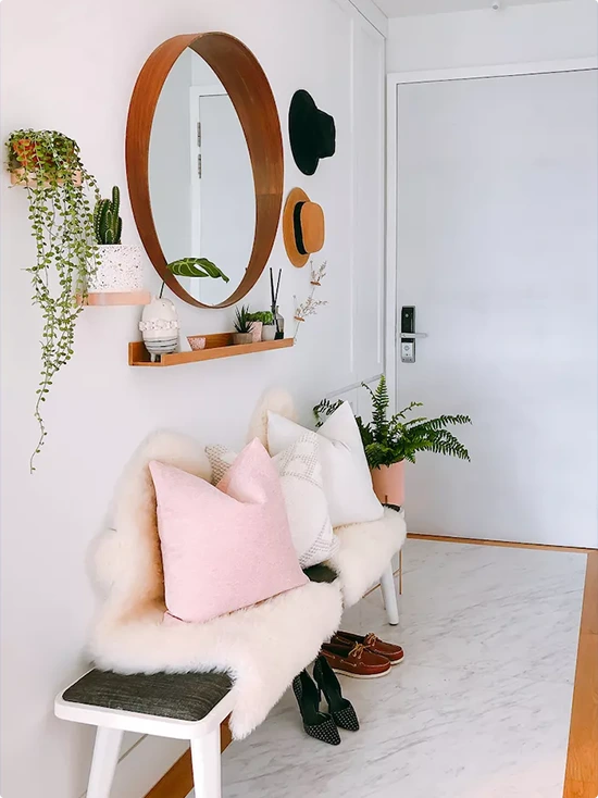 Small Entryway With Mirror