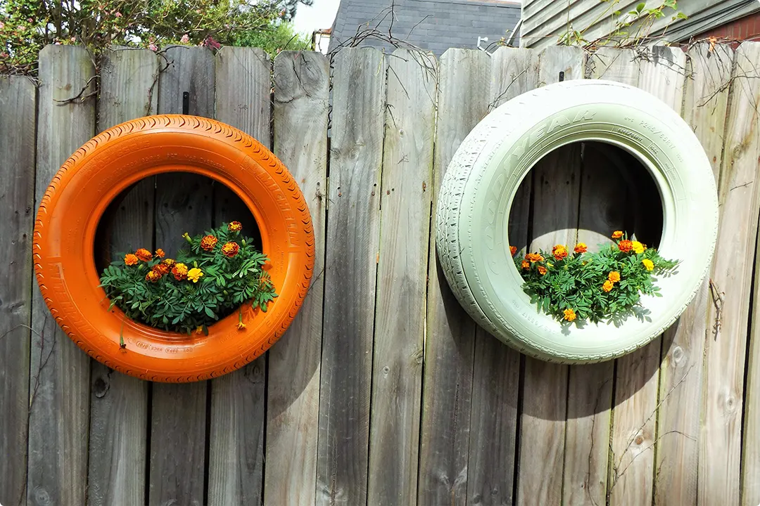 Tire Flower Planter Ideas